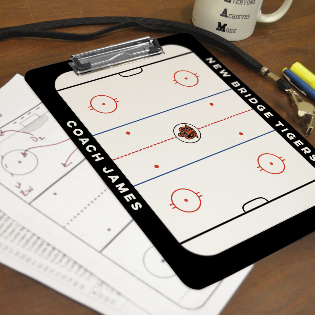 ChalkTalk Hockey Custom Coaches Dry Erase Clipboard